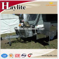 camping car trailer with tent